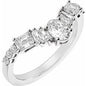 Platinum 1 CTW Lab-Grown Diamond Contour Band Ethereal Legacy Boutiques