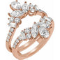 14K Rose 2 CTW Lab-Grown Diamond Ring Guard Ethereal Legacy Boutiques