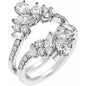 14K White 2 CTW Lab-Grown Diamond Ring Guard Ethereal Legacy Boutiques