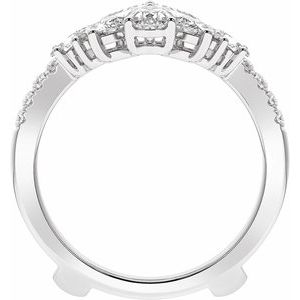 Platinum 2 CTW Lab-Grown Diamond Ring Guard Ethereal Legacy Boutiques