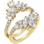 14K Yellow 2 CTW Lab-Grown Diamond Ring Guard Ethereal Legacy Boutiques