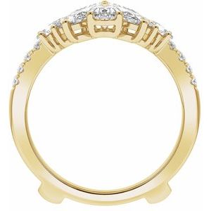 14K Yellow 2 CTW Lab-Grown Diamond Ring Guard Ethereal Legacy Boutiques