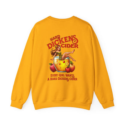 Hard Dickens Cider Front/Back Crewneck Sweatshirt The Devil's Pickle