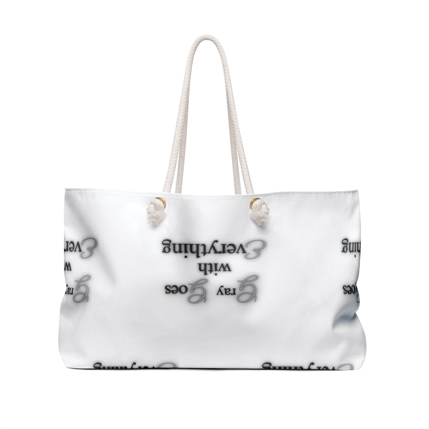 "Gray goes with everything" Weekender Bag Grayceful LLC