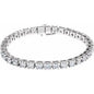 14K White 10 CTW Lab-Grown Diamond Line 7 1/4" Bracelet Ethereal Legacy Boutiques