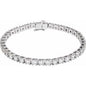 14K White 6 CTW Lab-Grown Diamond Line 7 1/4" Bracelet Ethereal Legacy Boutiques