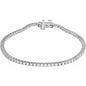 14K White 2 CTW Lab-Grown Diamond Line 7" Bracelet Ethereal Legacy Boutiques