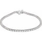 14K White 3 CTW Lab-Grown Diamond Line 7" Bracelet Ethereal Legacy Boutiques
