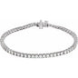 14K White 4 CTW Lab-Grown Diamond Line 7" Bracelet Ethereal Legacy Boutiques