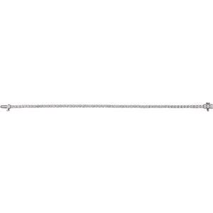 14K White 4 CTW Lab-Grown Diamond Line 7" Bracelet Ethereal Legacy Boutiques