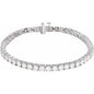 14K White 7 CTW Lab-Grown Diamond Line 7" Bracelet Ethereal Legacy Boutiques