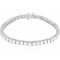 14K White 8 CTW Lab-Grown Diamond Line 7" Bracelet Ethereal Legacy Boutiques