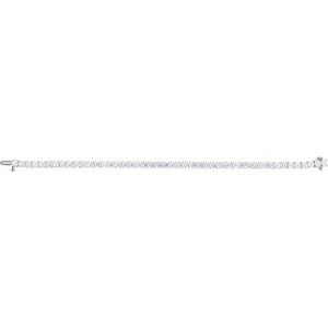 14K White 8 CTW Lab-Grown Diamond Line 7" Bracelet Ethereal Legacy Boutiques