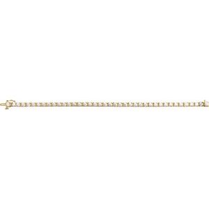 14K Yellow 6 CTW Lab-Grown Diamond Line 7 1/4" Bracelet Ethereal Legacy Boutiques
