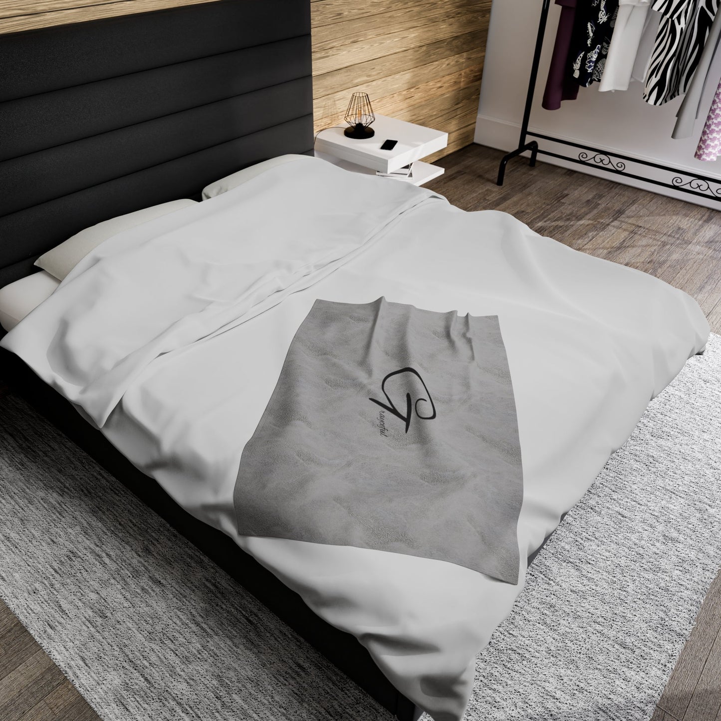Velveteen Plush Blanket Grayceful LLC