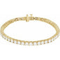 14K Yellow 7 CTW Lab-Grown Diamond Line 7" Bracelet Ethereal Legacy Boutiques