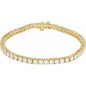 14K Yellow 6 CTW Lab-Grown Diamond Line 7" Bracelet Ethereal Legacy Boutiques