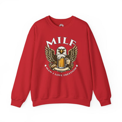 Man I Love Freedom Crewneck Sweatshirt The Devil's Pickle