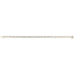 14K Yellow 10 CTW Lab-Grown Diamond Line 7" Bracelet Ethereal Legacy Boutiques