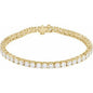 14K Yellow 9 CTW Lab-Grown Diamond Line 7" Bracelet Ethereal Legacy Boutiques