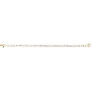 14K Yellow 8 CTW Lab-Grown Diamond Line 7" Bracelet Ethereal Legacy Boutiques