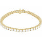 14K Yellow 8 CTW Lab-Grown Diamond Line 7" Bracelet Ethereal Legacy Boutiques