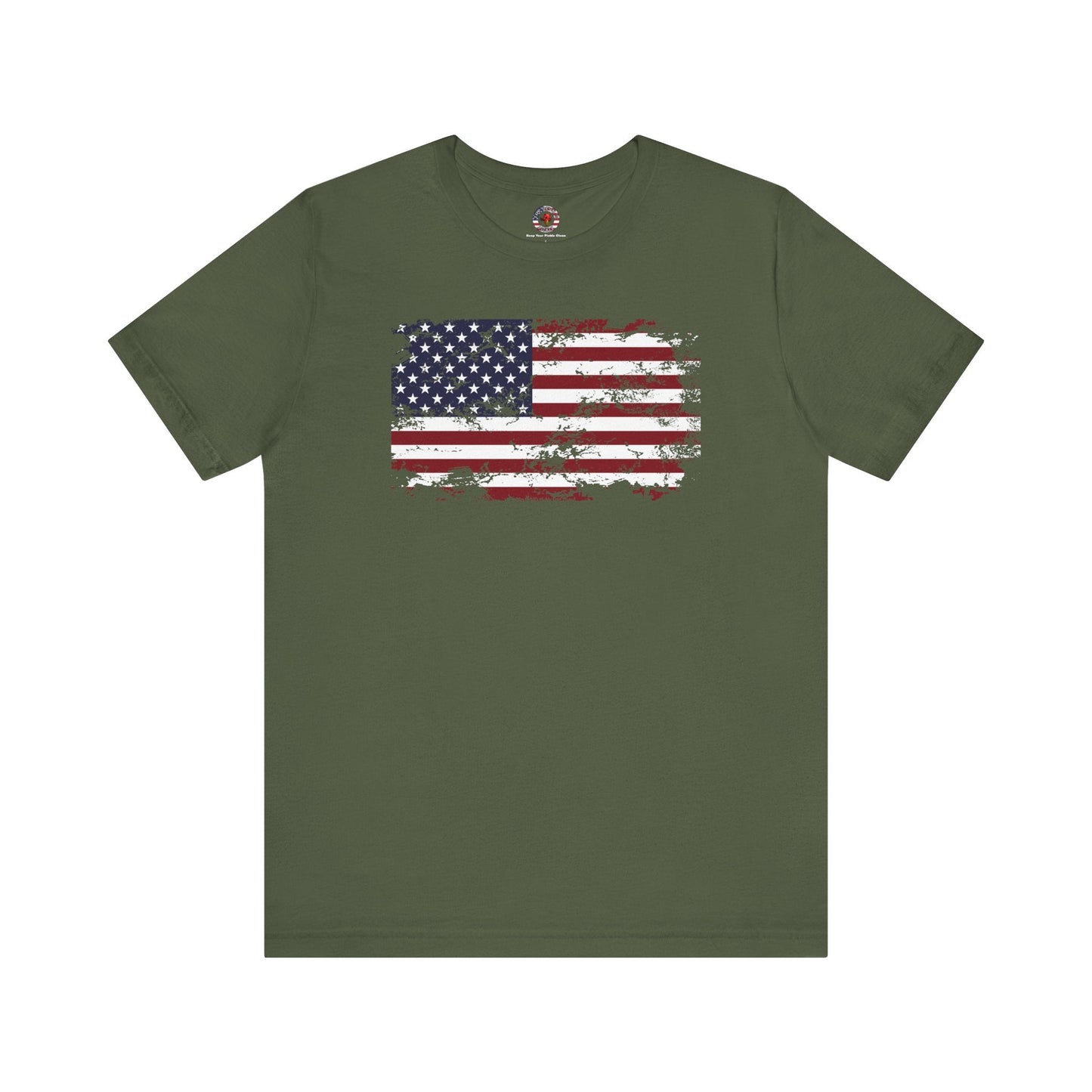 Vintage Style American Flag T-Shirt The Devil's Pickle
