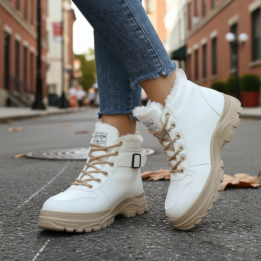 Women’s Mid-Calf Fleece-Lined Winter Boots FitiqueFit
