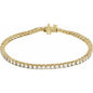 14K Yellow 4 CTW Lab-Grown Diamond Line 7" Bracelet Ethereal Legacy Boutiques