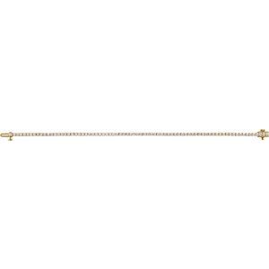 14K Yellow 3 CTW Lab-Grown Diamond Line 7" Bracelet Ethereal Legacy Boutiques