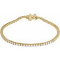 14K Yellow 2 CTW Lab-Grown Diamond Line 7" Bracelet Ethereal Legacy Boutiques