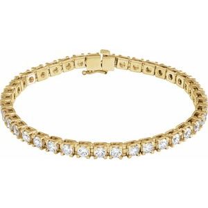 14K Yellow 6 CTW Lab-Grown Diamond Line 7 1/4" Bracelet Ethereal Legacy Boutiques