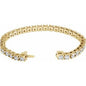 14K Yellow 10 CTW Lab-Grown Diamond Line 7 1/4" Bracelet Ethereal Legacy Boutiques