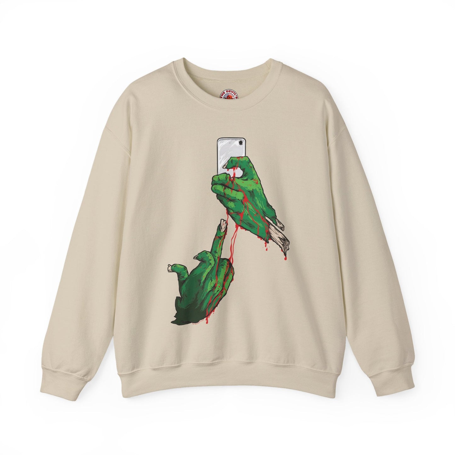 Selfie Monster Crewneck Sweatshirt