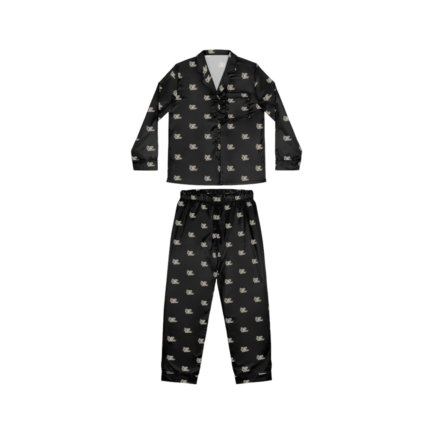 Gray Vibes Elegant Women's Satin Pajamas Set - Soft & Stylish Sleepwear Grayceful LLC