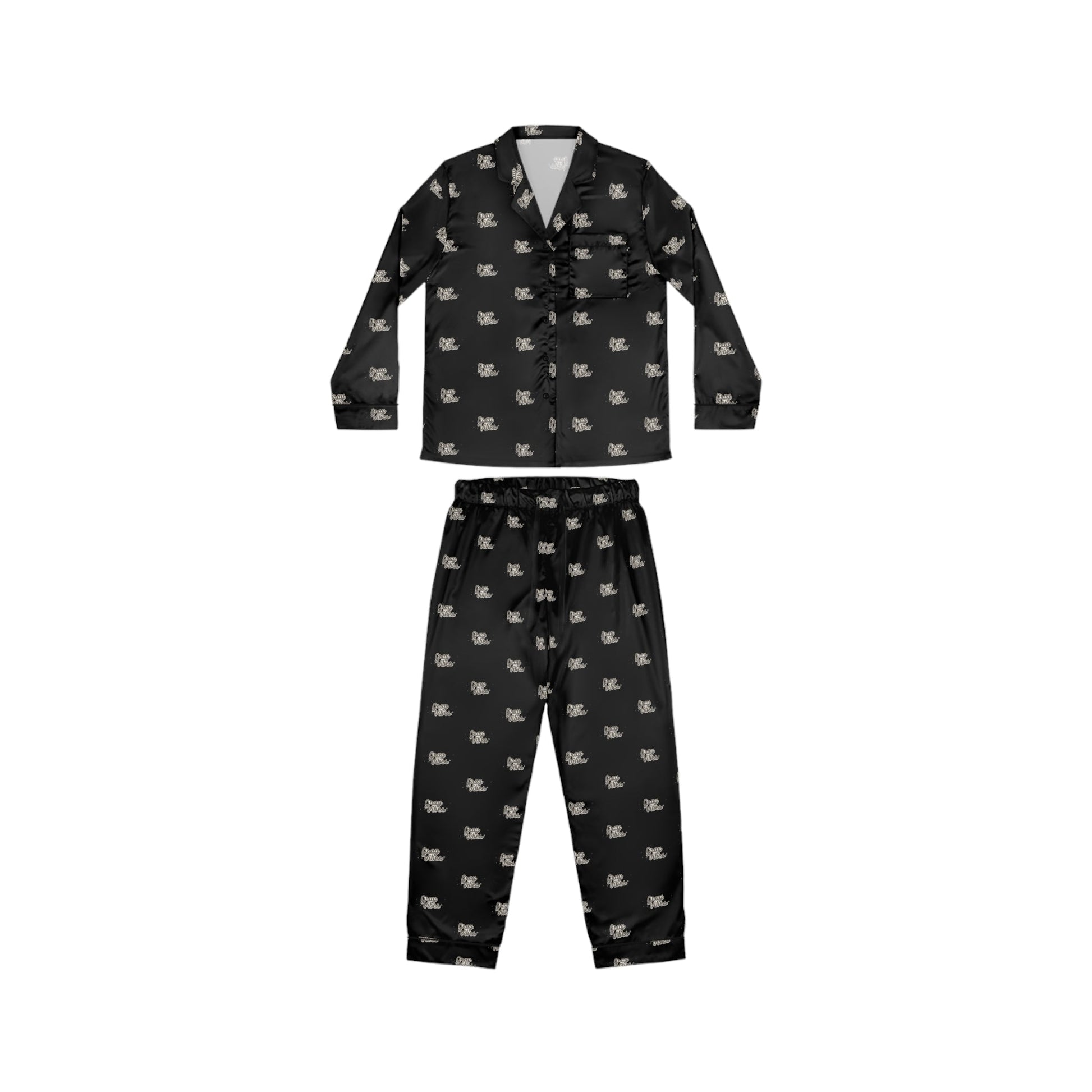 Gray Vibes Elegant Women's Satin Pajamas Set - Soft & Stylish Sleepwear Grayceful LLC