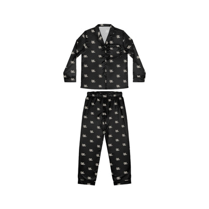 Gray Vibes Elegant Women's Satin Pajamas Set - Soft & Stylish Sleepwear Grayceful LLC