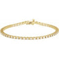 14K Yellow 2 1/4 CTW Lab-Grown Diamond Line 7 1/4" Bracelet Ethereal Legacy Boutiques
