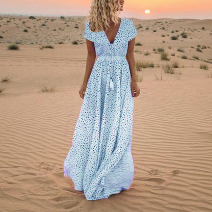 Sunset Dreams Polka Dot Boho Dress Country in My Heart