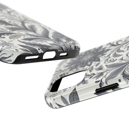 Floral Tough Phone Cases, Durable Phone Cover, Stylish Floral Design, Gift for Her, Trendy Tech Accessories, Birthday Present Grayceful LLC