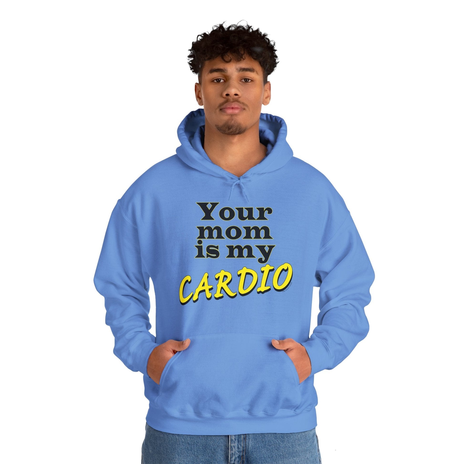 Your Mom is My Cardio Hooded Sweatshirt The Devil's Pickle