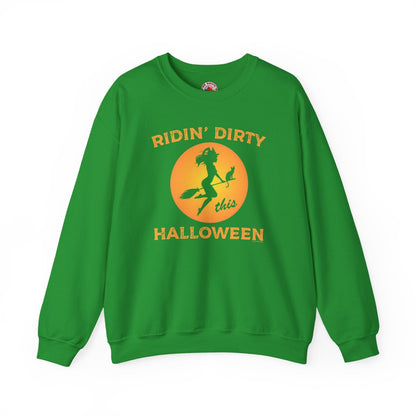 Ridin' Dirty This Halloween Crewneck Sweatshirt The Devil's Pickle