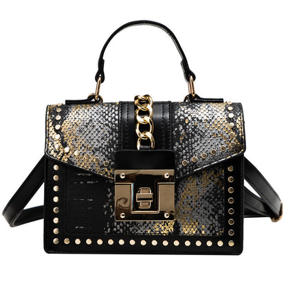 Fashion snake pattern handbag See size chart under “more details” The Fashion Celestial