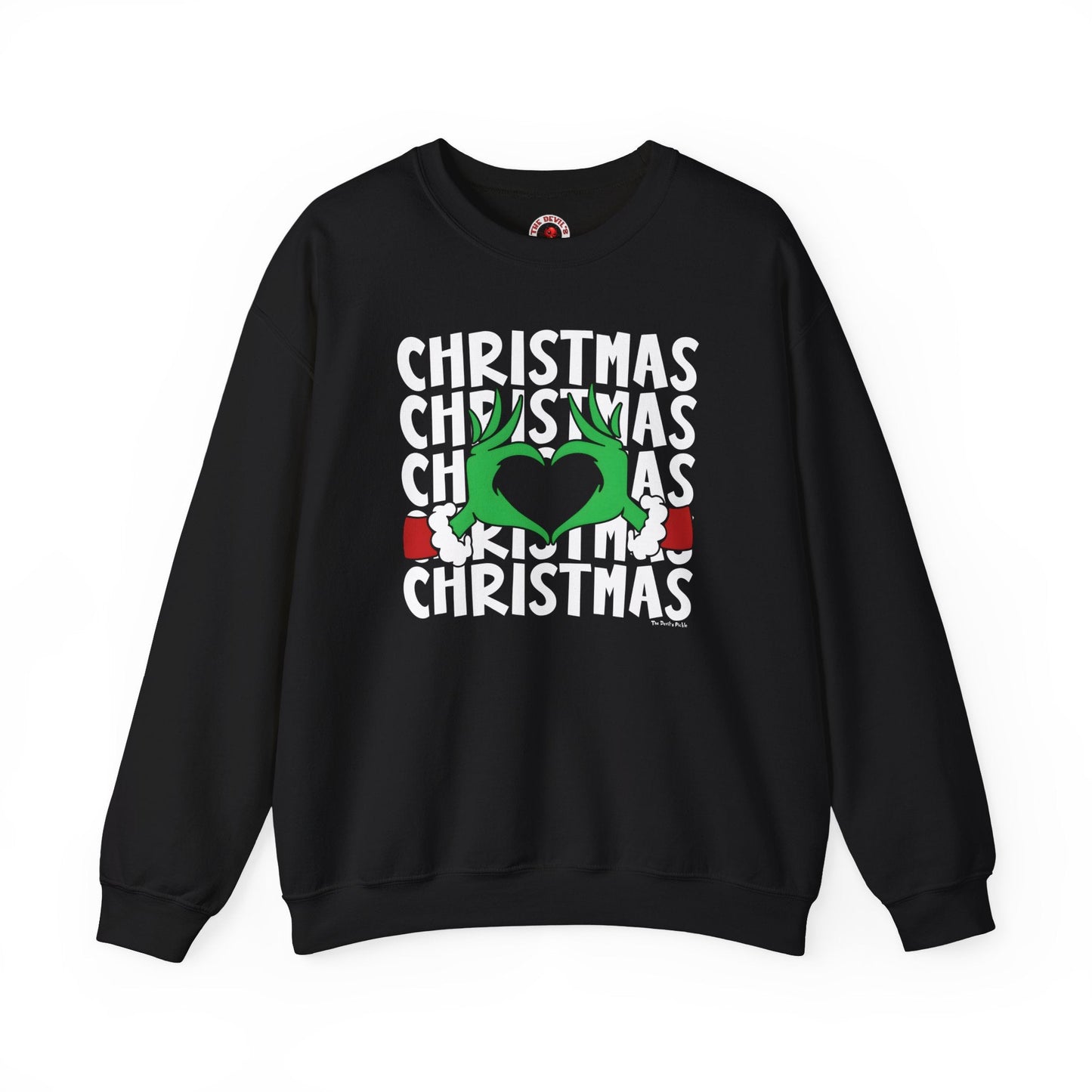 Christmas Heart Crewneck Sweatshirt The Devil's Pickle