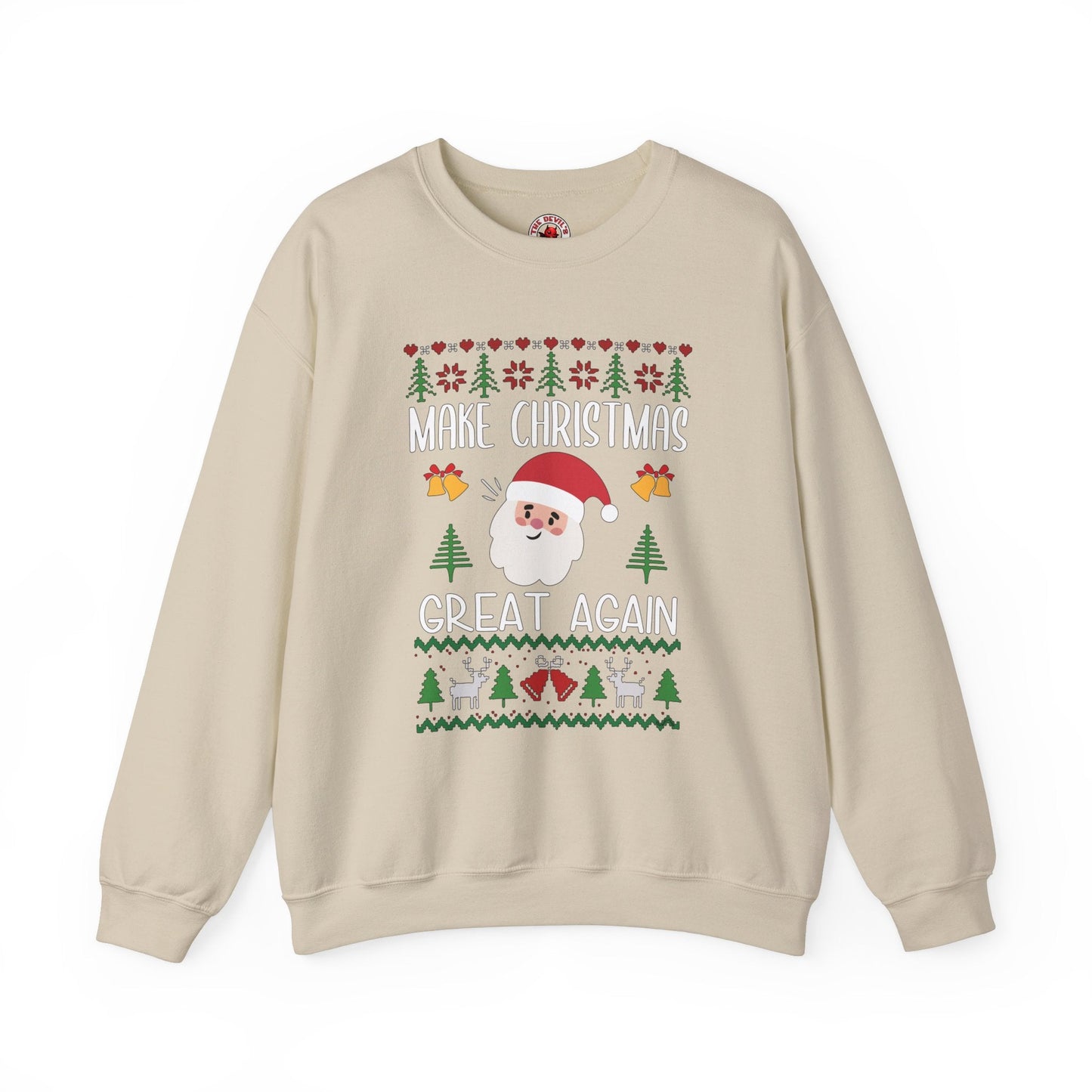 Make Christmas Great Again Crewneck Sweatshirt The Devil's Pickle