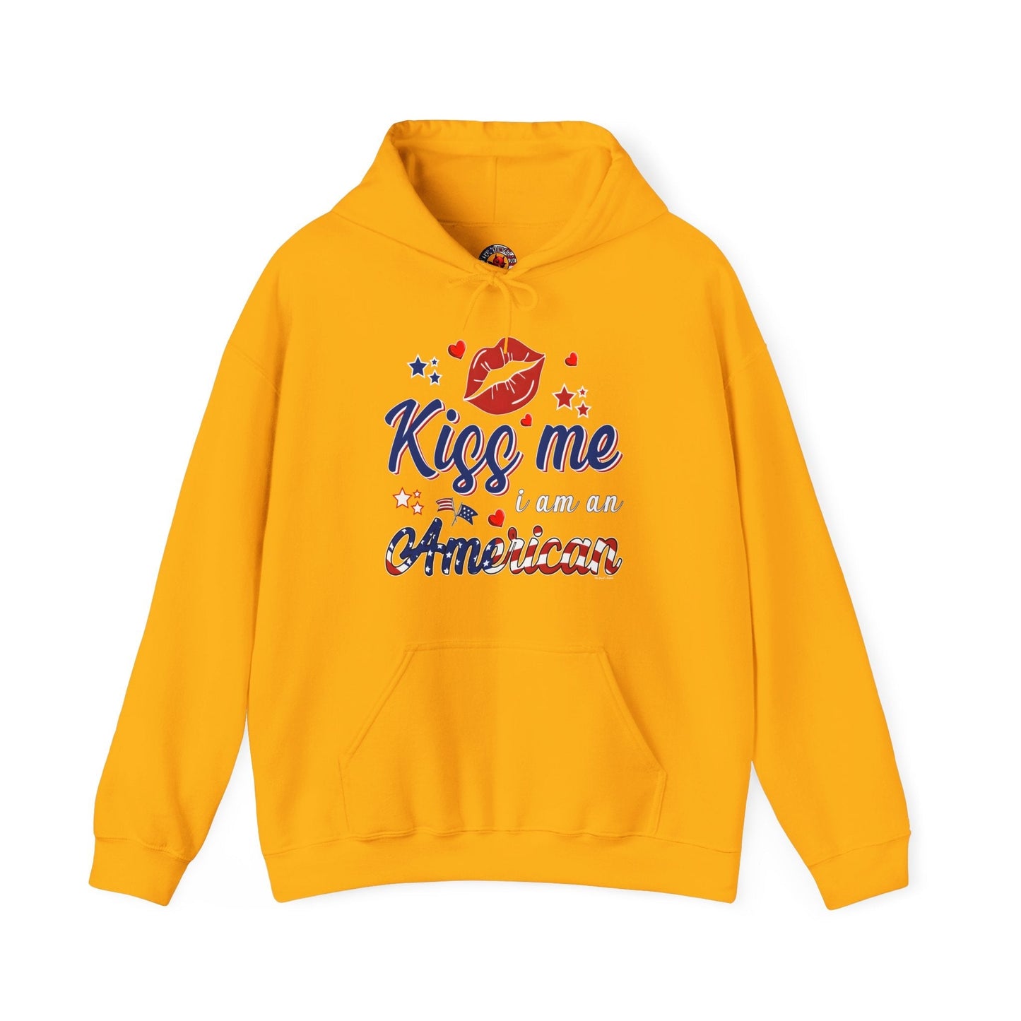 Kiss Me I Am An American Hooded Sweatshirt The Devil's Pickle