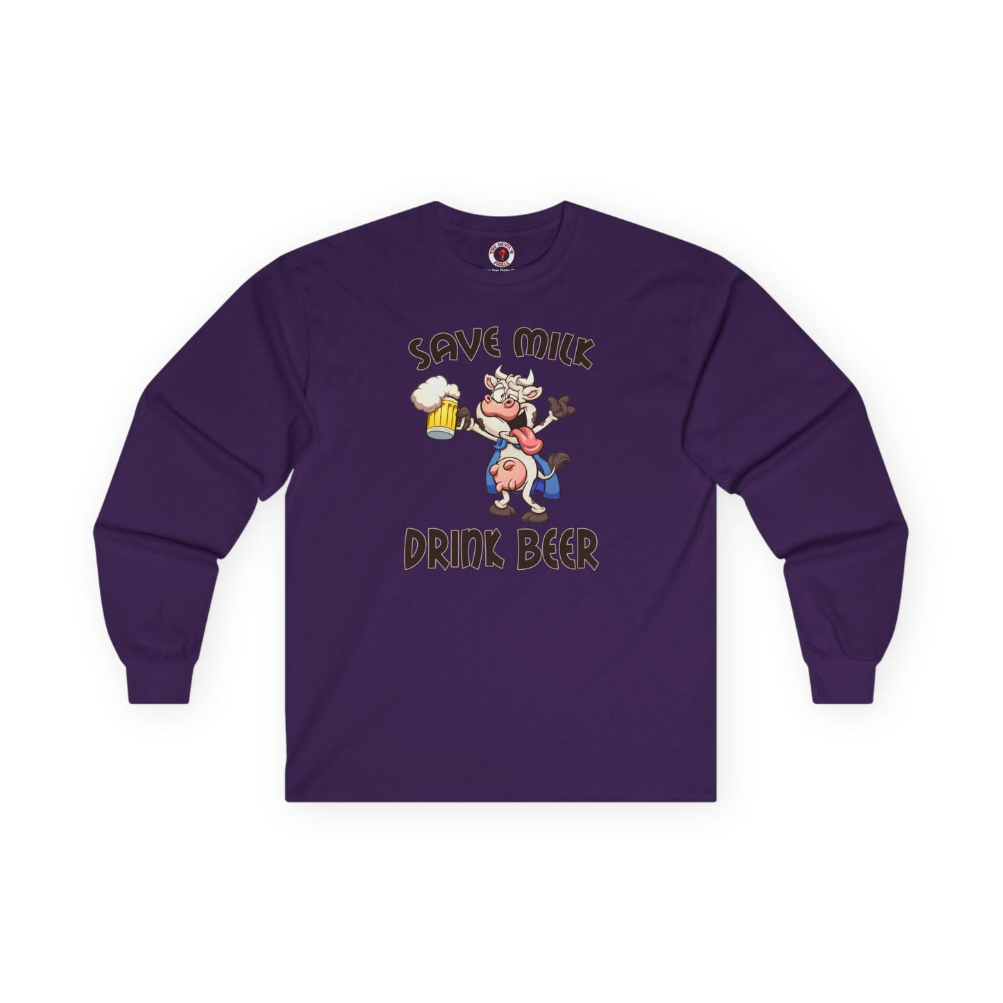Save Milk Drink Beer Long Sleeve Tee The Devil's Pickle