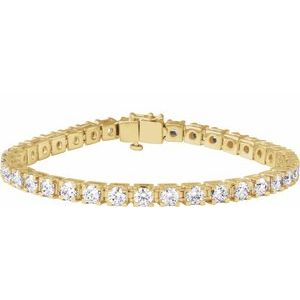 14K Yellow 9 CTW Lab-Grown Diamond Line 7 1/4" Bracelet Ethereal Legacy Boutiques