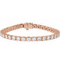 14K Rose 9 CTW Lab-Grown Diamond Line 7 1/4" Bracelet Ethereal Legacy Boutiques