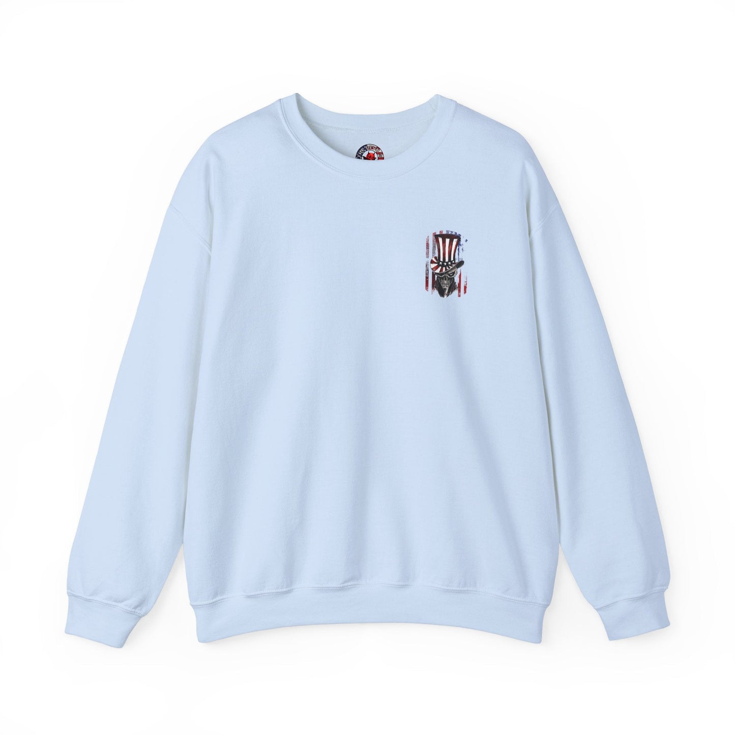 Patriotic Skull Crewneck Sweatshirt The Devil's Pickle
